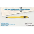 thumbnail image 4 of 10 Accent Click Action Pens Pack - Plastic, Curvy, Vibrant, Black Ink - Yellow, 4 of 5