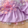 thumbnail image 5 of Toddler Girls Sleeveless Sundress Suspenders Dress Easter Dresses Carnival Dance Party Princess Dresses Beach Vacation Clothes Outfit &W02Purple 3-4 Years, 5 of 5