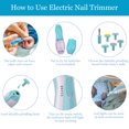 thumbnail image 7 of 20 in 1 Baby Grooming Kit,Electric Safety Nail Trimmer Baby Nursery Kit,Newborn Care Nursery Health Kits with Hair Brush Comb for Newborn Infant Toddlers Baby Boys Girls Kids,Blue, 7 of 7