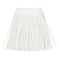 thumbnail image 1 of Unique Bargains 2 Yards 8 Inch Faux Leather Fringe Trim Tassel Fringe for Sewing, Beige, 1 of 6
