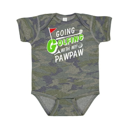 

Inktastic Going Golfing with My Pawpaw- Kids Golf Gift Baby Boy or Baby Girl Bodysuit