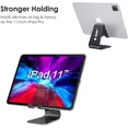 thumbnail image 5 of DGN Aluminum Cell Phone & Tablet Stand, Strong & Sturdy Stand with Protective Cushion Pads - Universal Compatible Such as Samsung, iPhone 13 12 Pro Max 11 Pro Max XR XS 8 Plus 7 SE, iPad Mini and more, 5 of 9