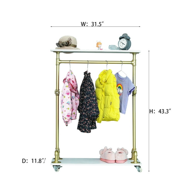 Montessori Clothing Rack With Shelf, Personalized Kids Hangers, Wooden  Furniture for Child, Kids Playroom Furniture, Kids Birthday Gifts 