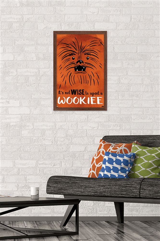 Star Wars: Saga - Upset A Wookiee Wall Poster, 14.725" x 22.375", Framed