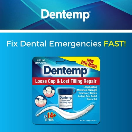 Dentemp Maximum Strength Loose Cap & Lost Filling Repair, 14  Repairs
