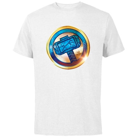 Marvel Thor: Love and Thunder Mjolnir Icon – Short Sleeve Cotton T-Shirt for Adults – Customized-White