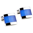 thumbnail image 1 of Coofit Square Beautiful Stone Cuff Link Men's Cufflinks Gift Boxed, 1 of 9