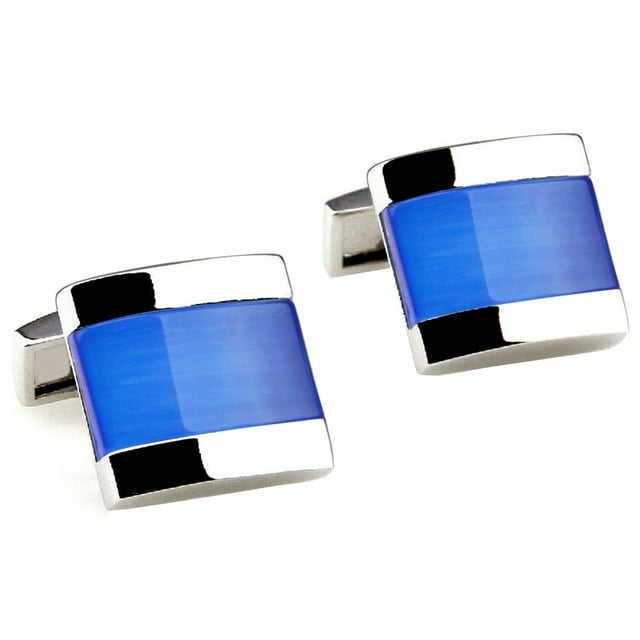 Coofit Square Beautiful Stone Cuff Link Men's Cufflinks Gift Boxed