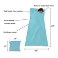 thumbnail image 4 of Travel Sheet Sleeping Bag Liners, Blue, 4 of 5