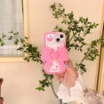thumbnail image 2 of Case for iPhone 15 Pro,Cute 3D Kawaii Phone Cases Funny Butter Bear Angel Cartoon Cover with Keychain Soft Silicone Gel Drop Protection Case Women Girls for iPhone 15 Pro, 2 of 7