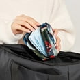 thumbnail image 5 of Woodpecker Sanitary Napkin Storage Bag Pouch, Period Bag Makeup Travel Bag Oxford Cloth Small Travel Toiletry Bag for Women, 4.7x6.6x6.6 in, 5 of 6