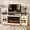 White, variant on Sonegra 36 Inch Fireplace TV Stand with LED Light, Entertainment Center with 3-Sided Glass Fireplace for TVs up to 80", TV Console, Black