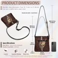 thumbnail image 7 of HELLHERO Akita Dog Bone Women's Shoulder Crossbody Bag, PU Leather Waterproof Durable Zipper Purse for Everyday Use and Short Journeys, 7 of 7