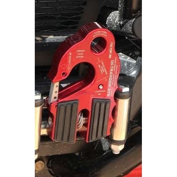 Factor 55 Winch Clevis Hook 00275-01 UltraHook XTV; For Use Wich Wiches Rated 4500 Pounds or Less; For Up To 5/16 Inch Diameter Rope Or Cable; With Shackle Pin Mounting Hole For 3/4 Inch Pin