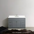 thumbnail image 3 of ARIEL Hamlet 55 in. Bath Vanity in Grey with Quartz Vanity Top in White with White Basin, 3 of 7