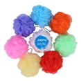thumbnail image 1 of Esponjas de baño de tamaño pequeño, esponjas de ducha coloridas, puf de malla exfoliante, bola de baño, depurador corporal para niños, paquete de 8, 1 of 4