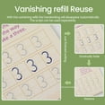 thumbnail image 4 of KEINXS Ink Copybooks for Kids Reusable Handwriting Workbooks for Preschools Grooves Template Design and Handwriting Aid  Practice Copybook for Kids with Pens, 4 of 8
