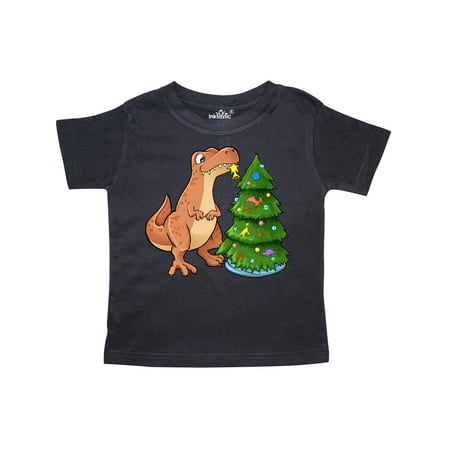 

Inktastic Tyrannosaurus Rex Decorating Christmas Tree Gift Toddler Boy or Toddler Girl T-Shirt