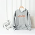 thumbnail image 2 of Wuxian Boys Girls Sweatshirts Hoodie Long Sleeve Pullover Hooded Sweatshirt Kids Boy Girl Letter Printed Sports Tops Fall Winter Clothes,Grey,7-8 Years, 2 of 5