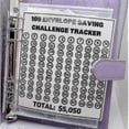 thumbnail image 2 of 100 Envelope Challenge Binder, Cash Binder With Envelope, Saving Challenge Binder, Money Saving Enve, 2 of 5