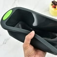 thumbnail image 4 of Silicone Loaf Pan for Baking Bread, Meatloaf, Cake, Non-Stick Reusable Rectangle Molds with Easy Grab Handles, 4 of 5