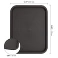 thumbnail image 2 of ZOENHOU 12 Pack 16 x 12 Inch Brown Fast Food Tray, Plastic Cafeteria Trays, Rectangular Serving Trays for Kitchen, Restaurant, 2 of 6
