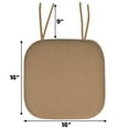 thumbnail image 3 of Cojín para silla Sweet Home Collection, espuma viscoelástica, paquete de 12 unidades, color marrón, 3 of 4