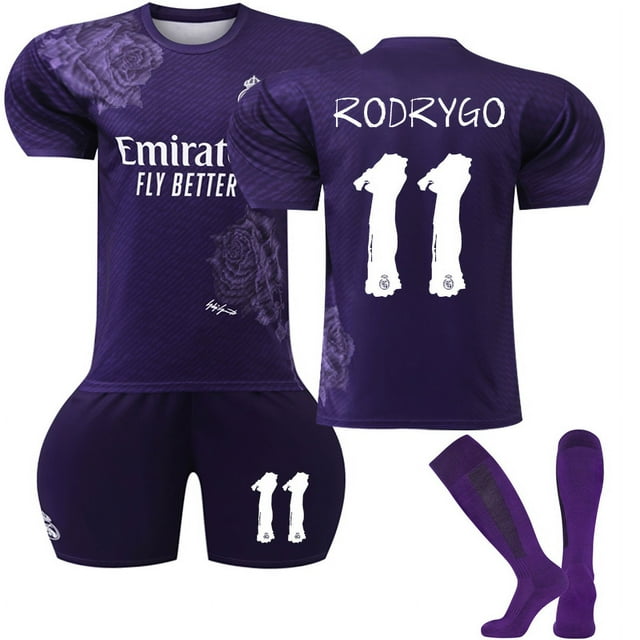 Hommes Femmes Adulte MBAPPE 10 RODRYGO 11 VINI JR.7 KROOS 8 Maillot de Soccer Ensemble