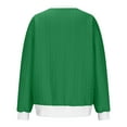 thumbnail image 4 of MeetoTime Chandails en Molleton à Col Rond pour Femmes Automne Manches Longues Pull-Over Surdimensionné avec Poches, 4 of 5