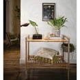 thumbnail image 6 of Creative Co-Op Cotton Pillow with Palm Frond Pattern & Tassels, Green & Natural ©, 6 of 12