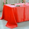 thumbnail image 6 of Efavormart 90x156" Rectangle RED Wholesale SATIN Tablecloth Banquet Linen Wedding Party Restaurant Tablecloth, 6 of 10