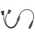 thumbnail image 1 of Unique Bargains Fan Power Supply Cable DC 5.5mmx2.1mm to 2 Port 3 Pin or 4 Pin Output 13.8 Inch, 1 of 4