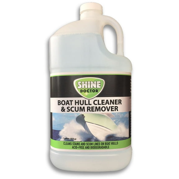 Shine Doctor Boat Hull Cleaner 128 oz.(Gallon). Removes Stains and Scum Lines on Boat Hulls. Biodegradable & Environmentally Friendly!