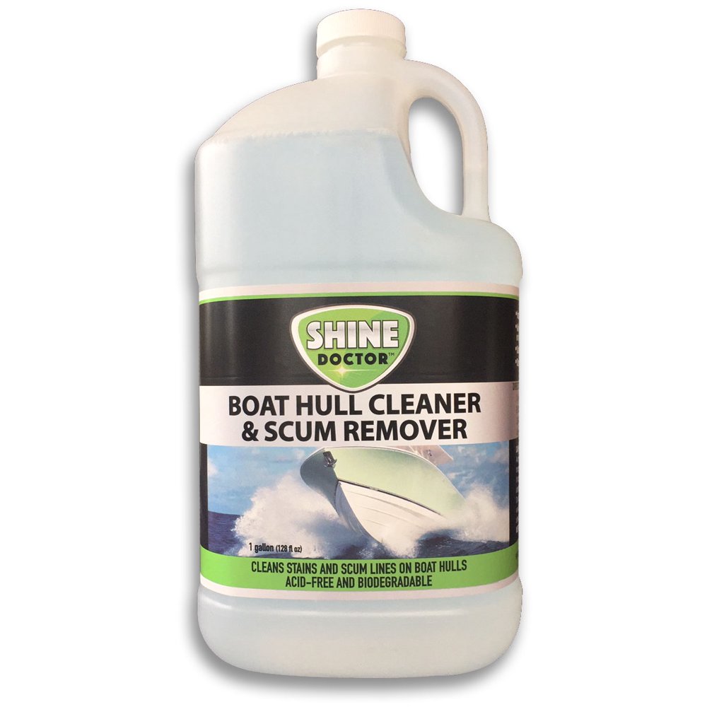 Shine Doctor Boat Hull Cleaner 128 oz.(Gallon). Removes Stains and Scum Lines on Boat Hulls