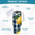 thumbnail image 2 of Yayeee 40oz Double-Wall Insulated Stainless Steel Tumbler with Handle Bottle, Cartoon Beige Lemon, 2 of 8