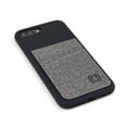 thumbnail image 4 of Dockem iPhone 8 Plus / 7 Plus M2L SI Wallet Case; Built-in Metal Plate, 2 Card Holder Slots, Liquid Silicone, Black/Grey, 4 of 9