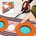 thumbnail image 6 of Yayeee Faucet Mat for Kitchen Sink 30" Diatomite Long Splash Guard Pad, Orange Circle, 6 of 7