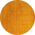 thumbnail image 1 of Ahgly Company Machine Washable Indoor Round Abstract Yellow Contemporary Area Rugs, 8' Round, 1 of 4