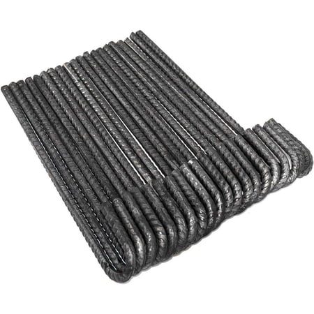18" Rebar J Hook Ground Stakes, 3/8" Rebar- 20 Pack