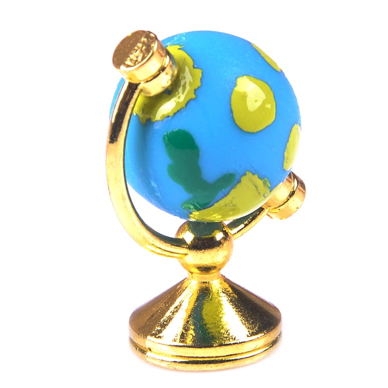 Details about   Dollhouse miniature 1:12 scale mini blue alloy rotatable earth glo `. 