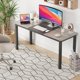 thumbnail image 2 of 63 Inch Computer Desk Gaming Desk, Large Rectangle Wood Kitchen Table with Sturdy Metal Legs, Multi-Function Writing Table, Wooden Writing Workstation for Study, Home, 2 of 7