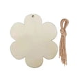 thumbnail image 3 of Milue Easter Unfinished Wood Chip Ornament Set with Lanyard Handmade Wooden Crafts for DIY Rabbit Egg Flower Hanging Pendant Color Drawing Ornaments, 3 of 19