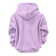 thumbnail image 7 of larppty Cat Pouch Hoodie for Women Dog Pouch Sweatshirts Pet Carrier with Big Pocket Pullover Animal Holder Drawstring Long Sleeve Tops (Purple, XXL), 7 of 7