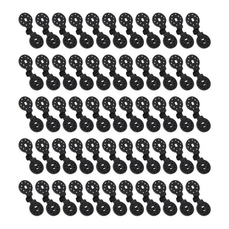 

Leiity Shade Cloth Clips Windproof Awning Clips Greenhouse Shade Cloth Fixing Clips Tent Clip Accessories For Garden Net Shade Net (Black 50pcs)