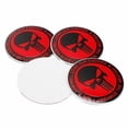 thumbnail image 6 of Xotic Tech 4 x 56.5mm Punisher Rock Skull Emblem Car Wheel Center Cap Decor Cover Sticker, 6 of 8
