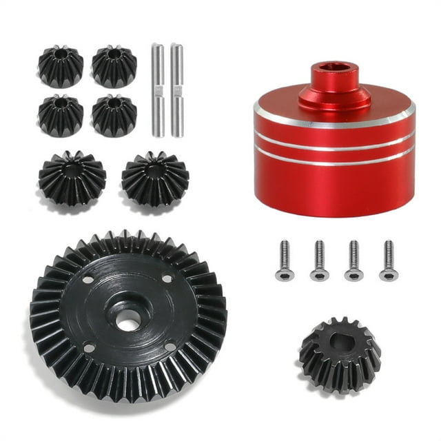VONKY RCGOFOLLOW 1/10 Boîte de Vitesses Durable Durable en Acier Rc Boîte de Vitesses Durable pour TT02 XV02 TT02B Pièce de Voiture Rc Titane