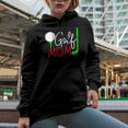 thumbnail image 2 of Golf Mom with a Ball & Club, Mother Golf Player, Golfing or Golfer Themed Merch Gift, Black Hooded Sweatshirt or Hoodie, 3XL, 2 of 5