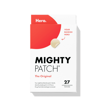 Mighty Patch Original from Hero Cosmetics - Hydrocolloid Acne Pimple Patch (27 Patches)