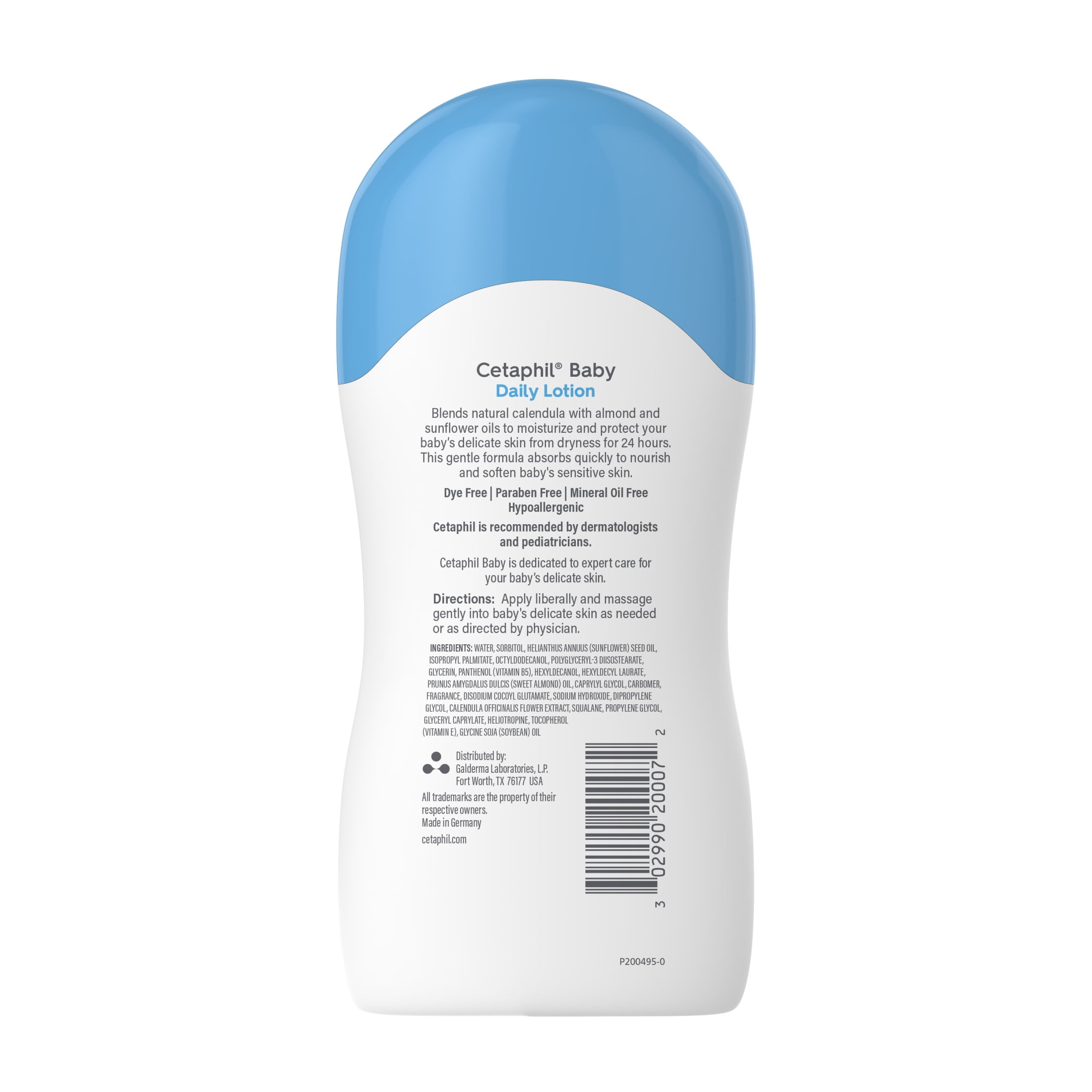 Cetaphil Baby Daily Lotion with Organic Calendula, Sweet Almond & Sunflower Oil, 6.7 fl oz