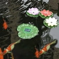 thumbnail image 2 of Veeki Lotus Floating Lanterns,Solar 3LEDs Lotus Flower Light Floating Lotus Garden Light Solar Pool Light Waterproof Landscape Path Lights for Garden Pond Fountain Pool Party Fancy Decor-0621, 2 of 5